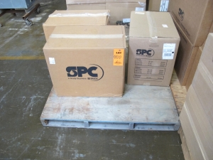 LOT TO INCLUDE: (48) PADS, 17-1/2" X 21" X 2" SIZE, ABSORBENT KIND. REPLACEMENT FOR PIG PANS, ABSORBS APPROXIMATELY 2 GALS EACH. 16 PER BOX, (288) PANS, 10-1/4" X 10-1/4" X 3" SIZE, ABSORBENT KIND, POLYETHYLENE MATERIAL. CONTAINS ABSORBENT PADS FOR CONTAINING SPILL/LEAKS. 24PADS PER BOX. LOADING & HANDLING FEE $30-4110